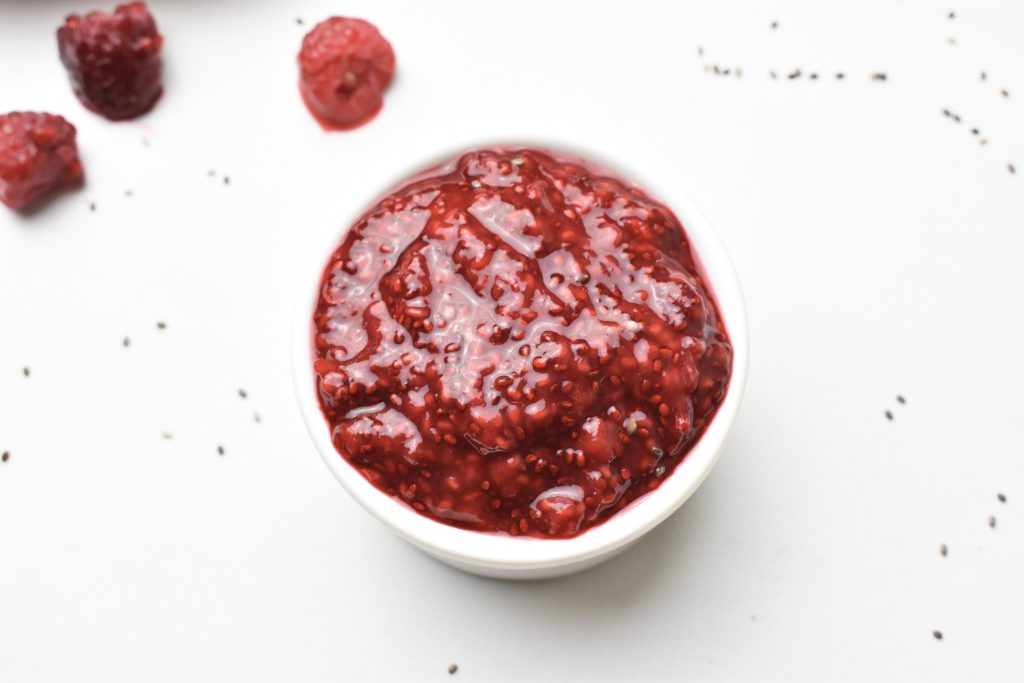 raspberry chia seed jam