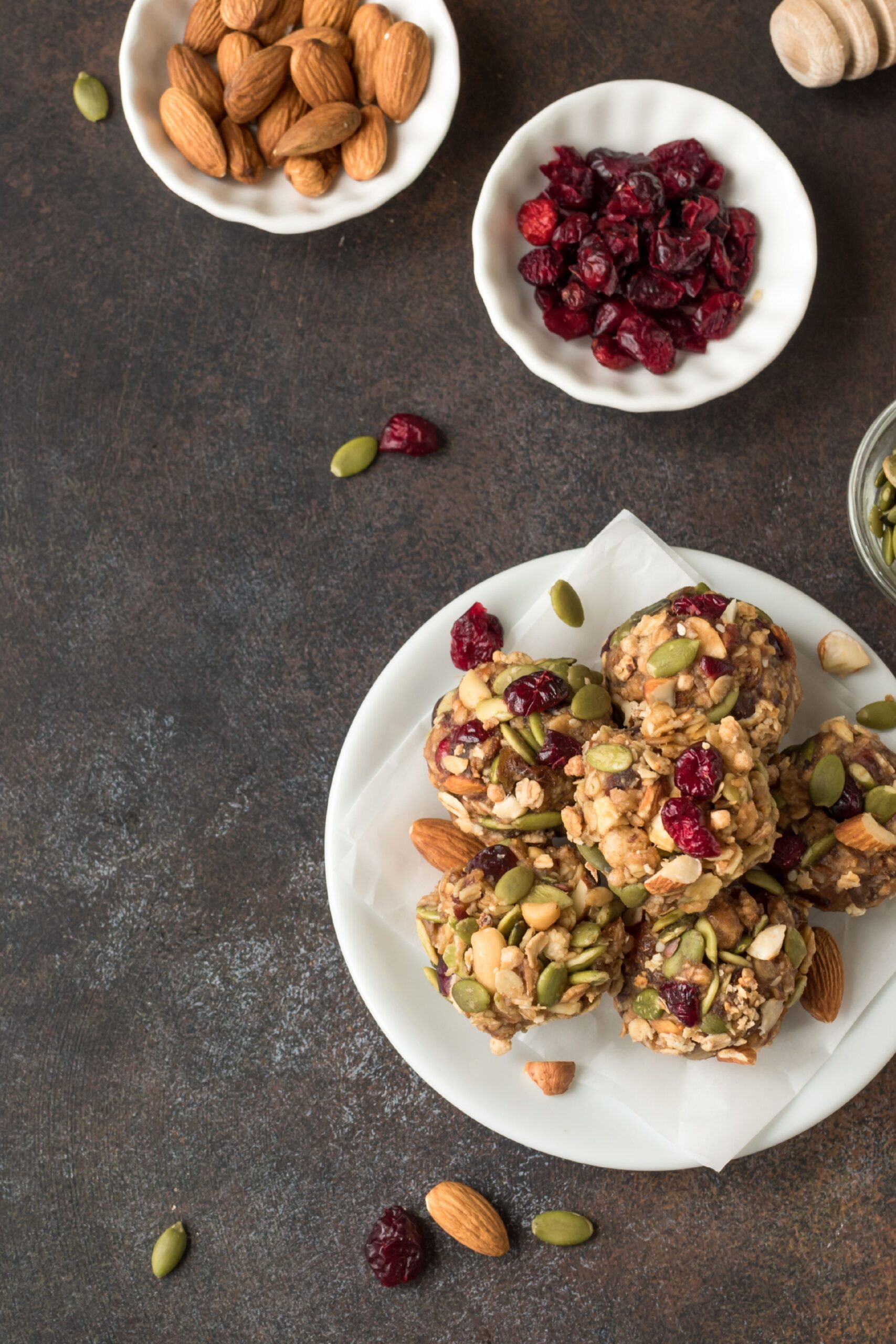 healthy snacks on plates