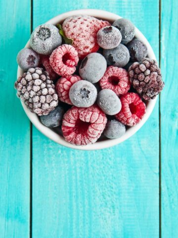 frozen berry bowl