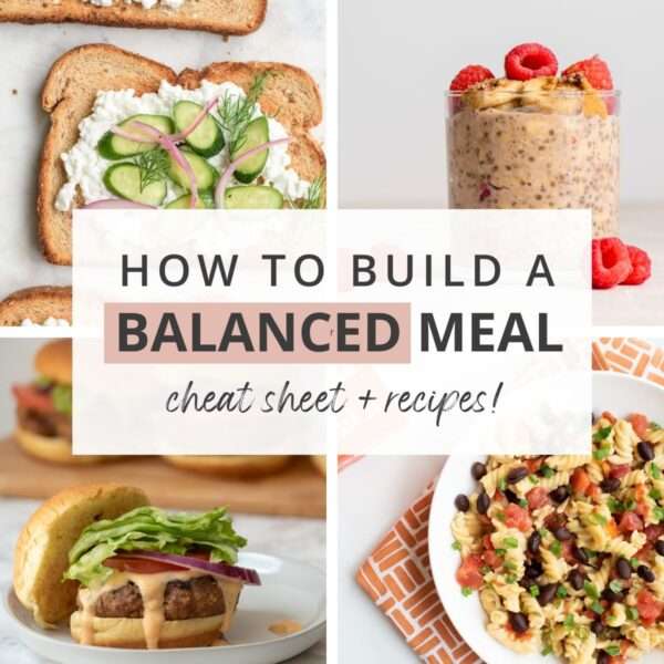 How To Build A Balanced Meal (cheat sheet + recipes!)