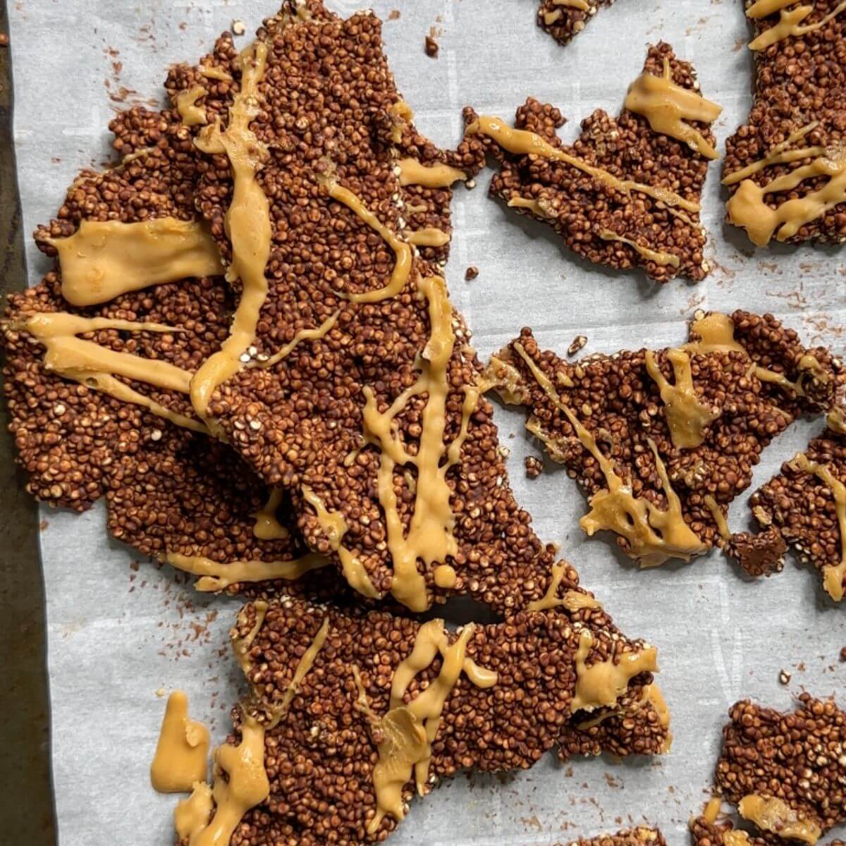 chocolate quinoa crisps